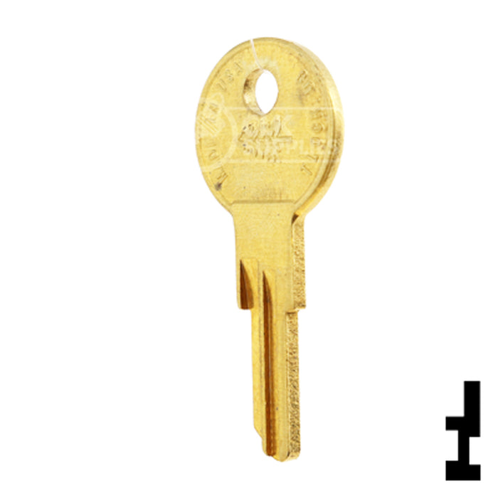 Uncut Key Blank | Square D, Timberline | BD126 Equipment Key Framon Manufacturing Company, Inc