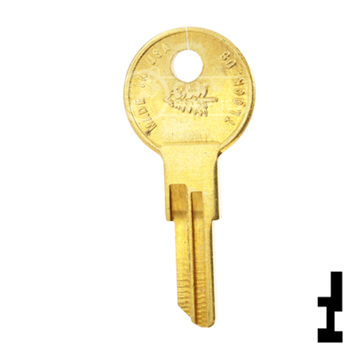 Uncut Key Blank | Square D, Timberline | BD126 Equipment Key Framon Manufacturing Company, Inc