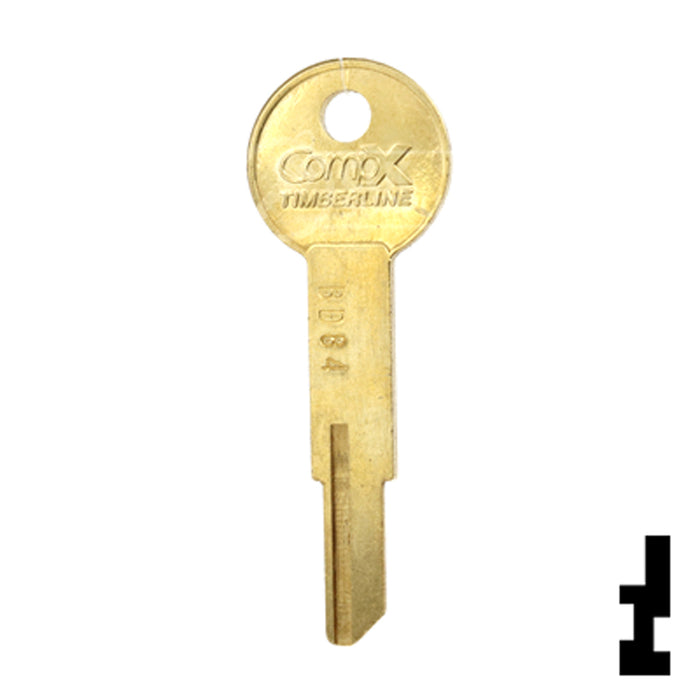 Uncut Key Blank | Timberline | BD84 Equipment Key Framon Manufacturing Company, Inc