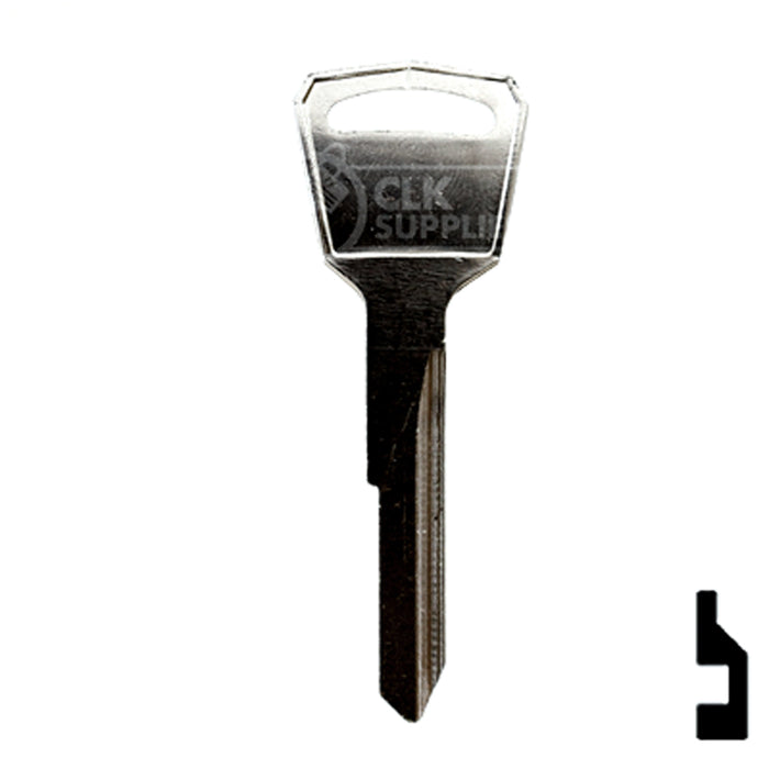 Uncut Key Blank | Toyota Forklift, Chrysler | TA6, TOYO-25 Equipment Key Ilco