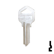 Uncut Key Blank | Truper | TRU-1D Equipment Key JMA USA