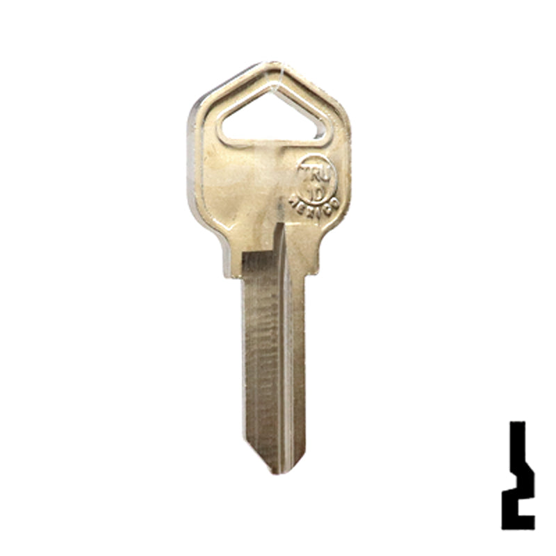 Uncut Key Blank | Truper | TRU-1D Equipment Key JMA USA