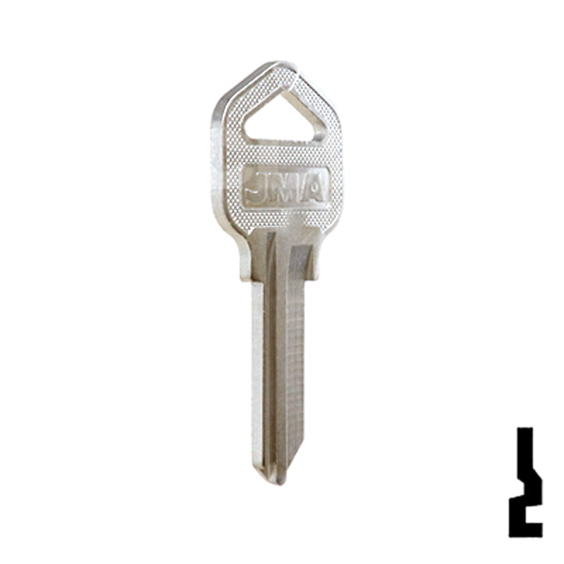 Uncut Key Blank | Truper | TRU-1D Equipment Key JMA USA