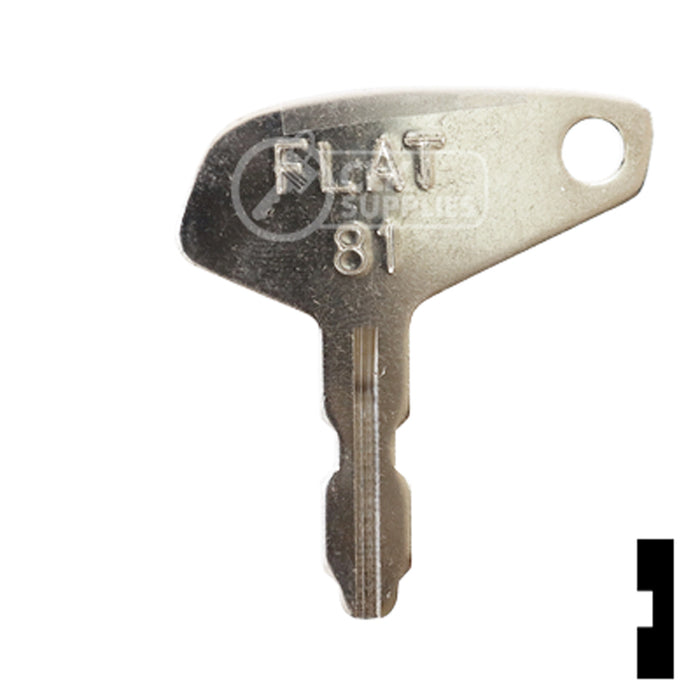 Uncut Key Blank | Yanmar | BD127 Equipment Key Framon Manufacturing Company, Inc