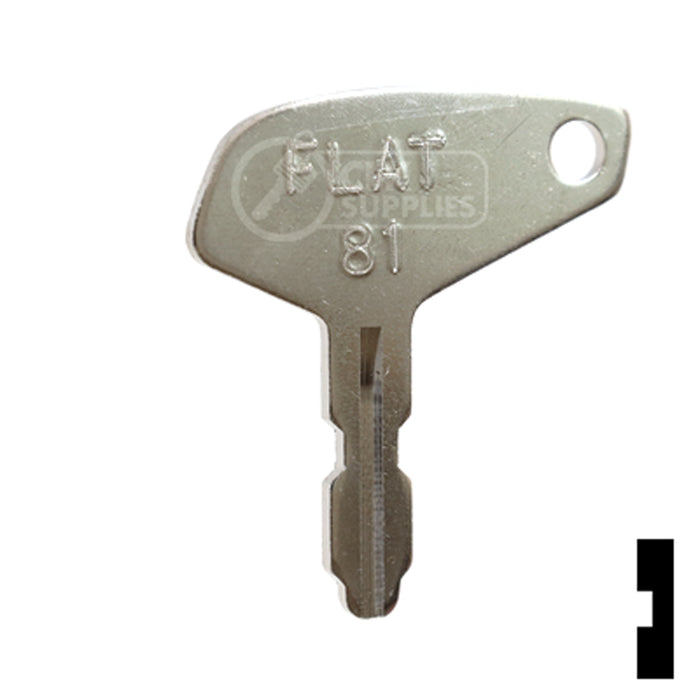 Uncut Key Blank | Yanmar | BD127 Equipment Key Framon Manufacturing Company, Inc