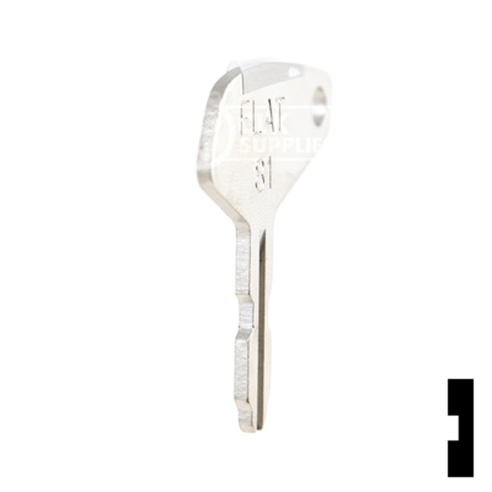 Uncut Key Blank | Yanmar | BD127 Equipment Key Framon Manufacturing Company, Inc