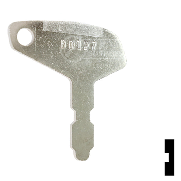 Uncut Key Blank | Yanmar | BD127 Equipment Key Framon Manufacturing Company, Inc