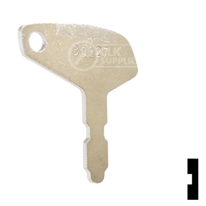 Uncut Key Blank | Yanmar | BD127 Equipment Key Framon Manufacturing Company, Inc