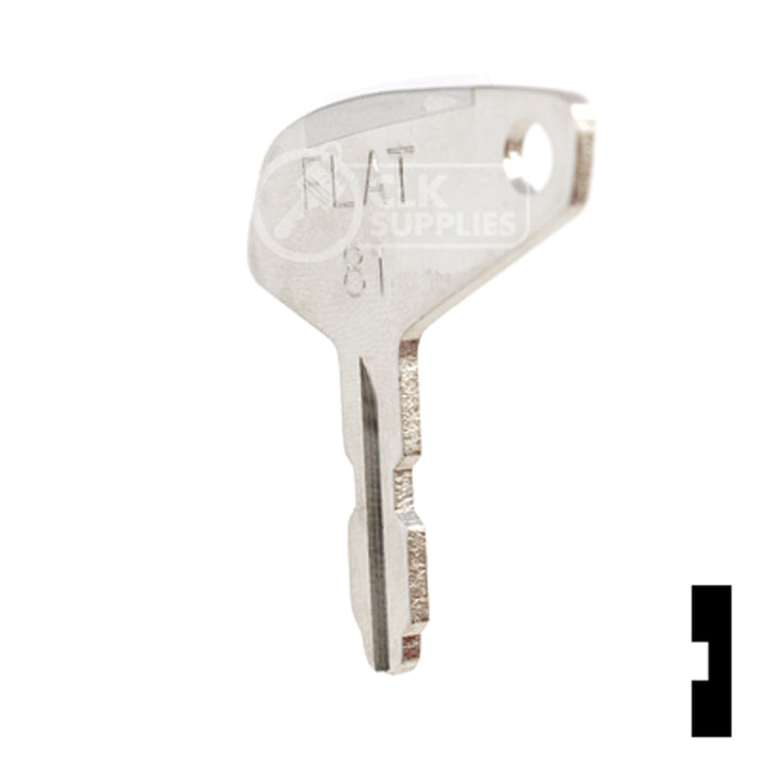 Uncut Key Blank | Yanmar | BD127 Equipment Key Framon Manufacturing Company, Inc