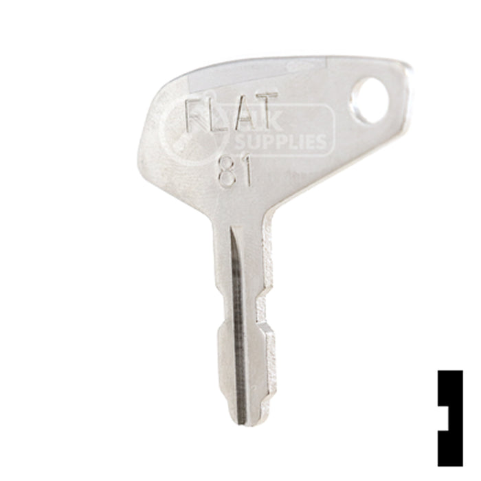 Uncut Key Blank | Yanmar | BD127 Equipment Key Framon Manufacturing Company, Inc