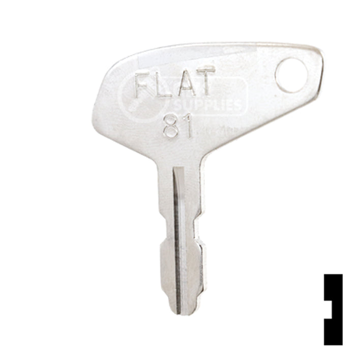 Uncut Key Blank | Yanmar | BD127 Equipment Key Framon Manufacturing Company, Inc