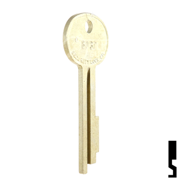 Uncut Security Key | Kumahira | BD37 Equipment Key Framon Manufacturing Company, Inc