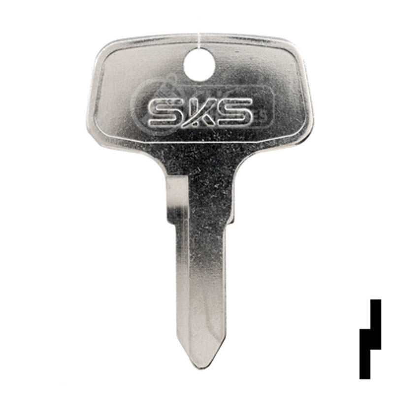 Uncut Tractor Key | Kubota | BD158 Equipment Key Framon