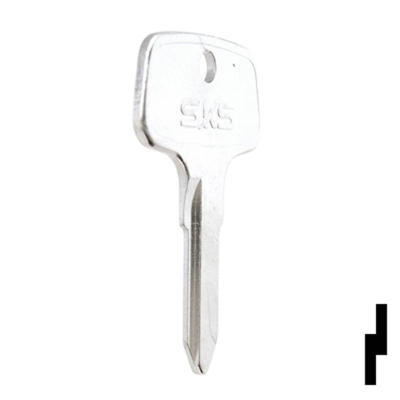 Uncut Tractor Key | Kubota | BD158 Equipment Key Framon