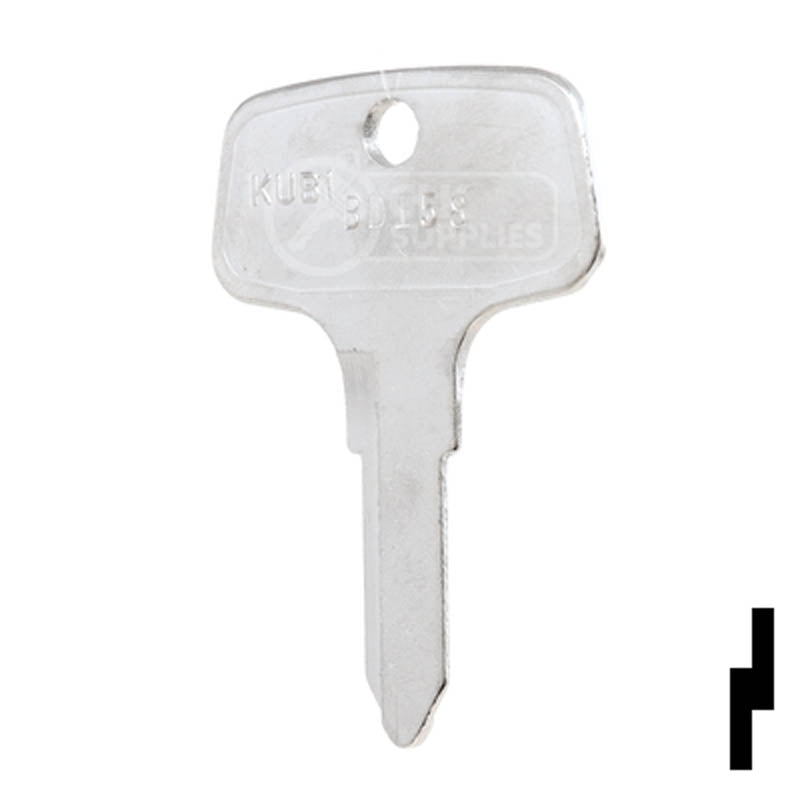 Uncut Tractor Key | Kubota | BD158 Equipment Key Framon