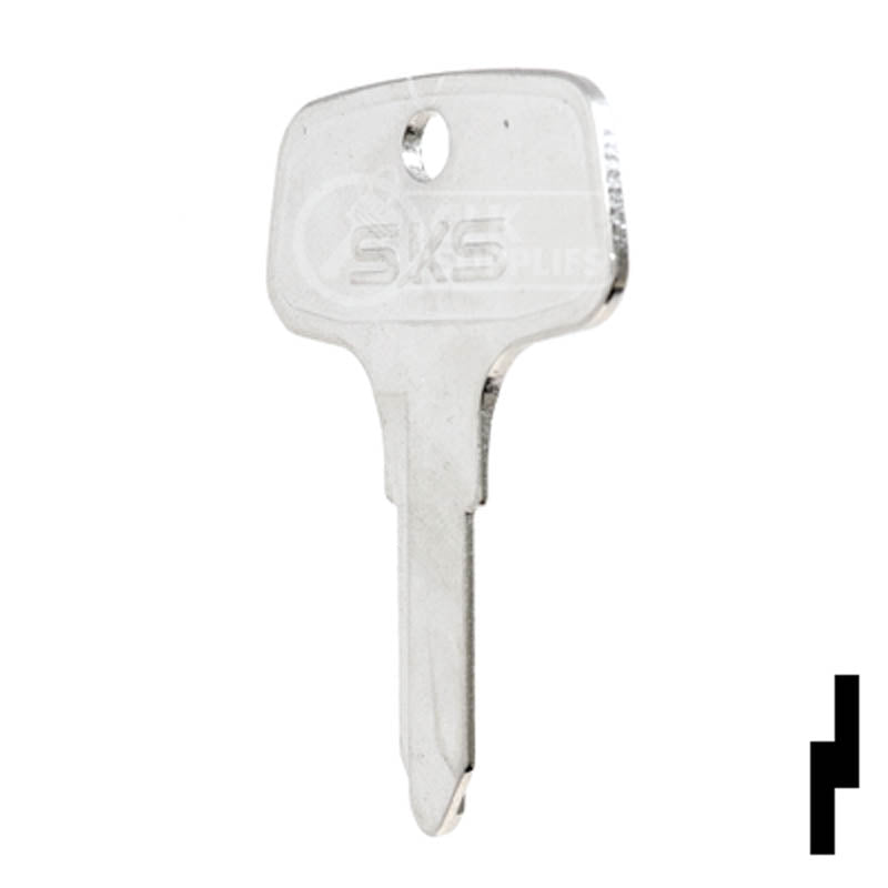 Uncut Tractor Key | Kubota | BD158 Equipment Key Framon
