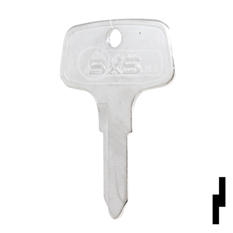 Uncut Tractor Key | Kubota | BD158 Equipment Key Framon