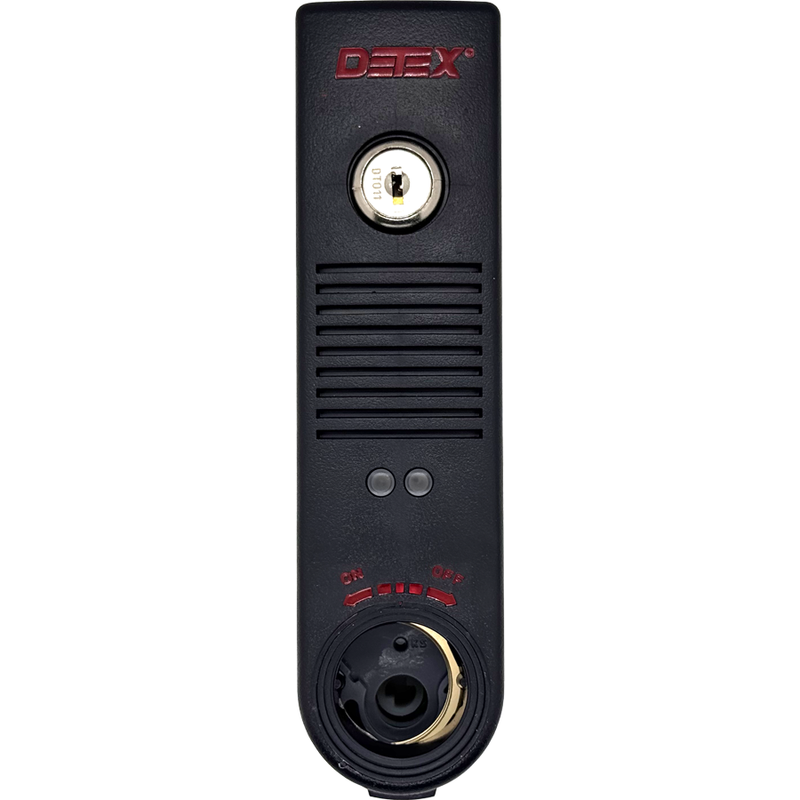 Detex EAX-500 Exit Alarm - Battery-Powered Panic Device, Black Exit Alarm Detex