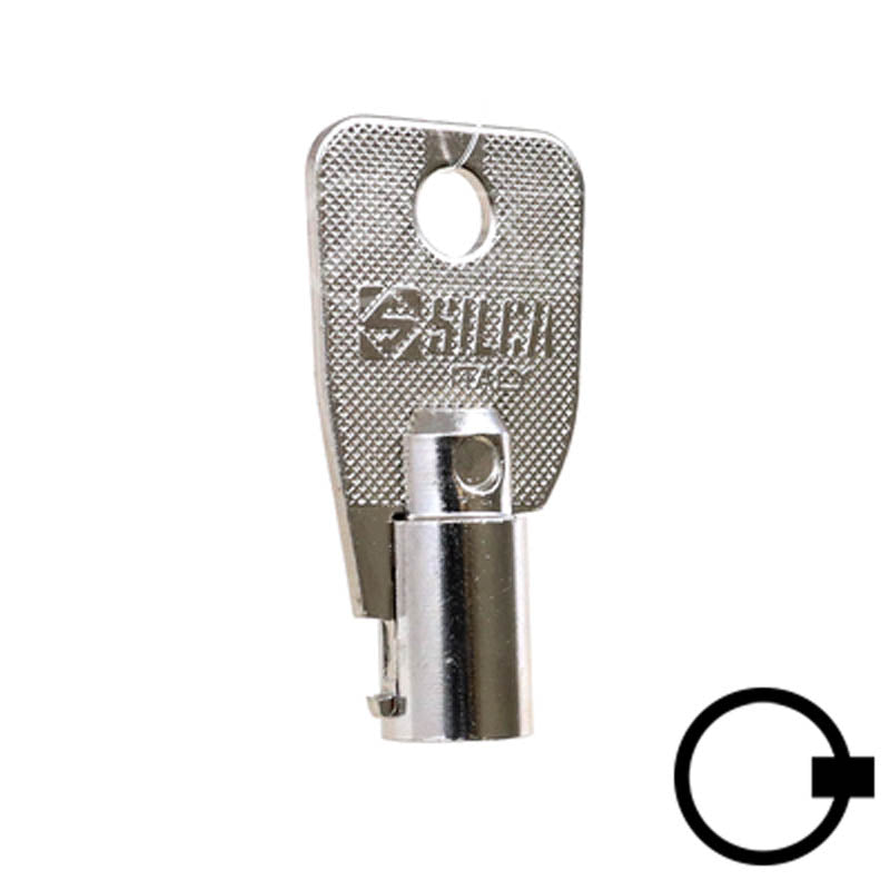 1136S Small Ace Tubular Key Flat Steel-Bit-Tubular-Key Ilco