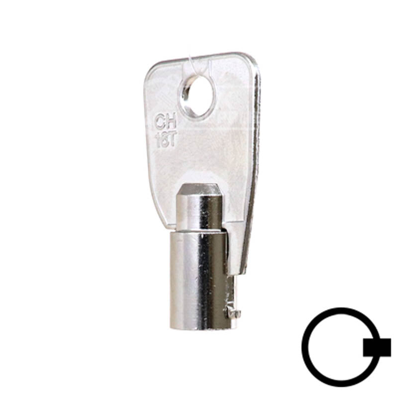 1136S Small Ace Tubular Key Flat Steel-Bit-Tubular-Key Ilco