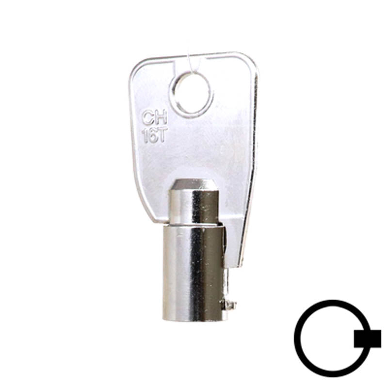 1136S Small Ace Tubular Key Flat Steel-Bit-Tubular-Key Ilco