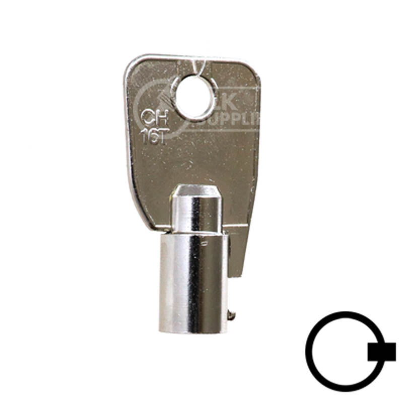 1136S Small Ace Tubular Key Flat Steel-Bit-Tubular-Key Ilco