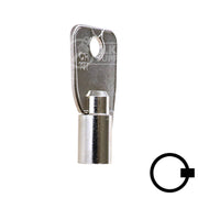 1136S Small Ace Tubular Key Flat Steel-Bit-Tubular-Key Ilco