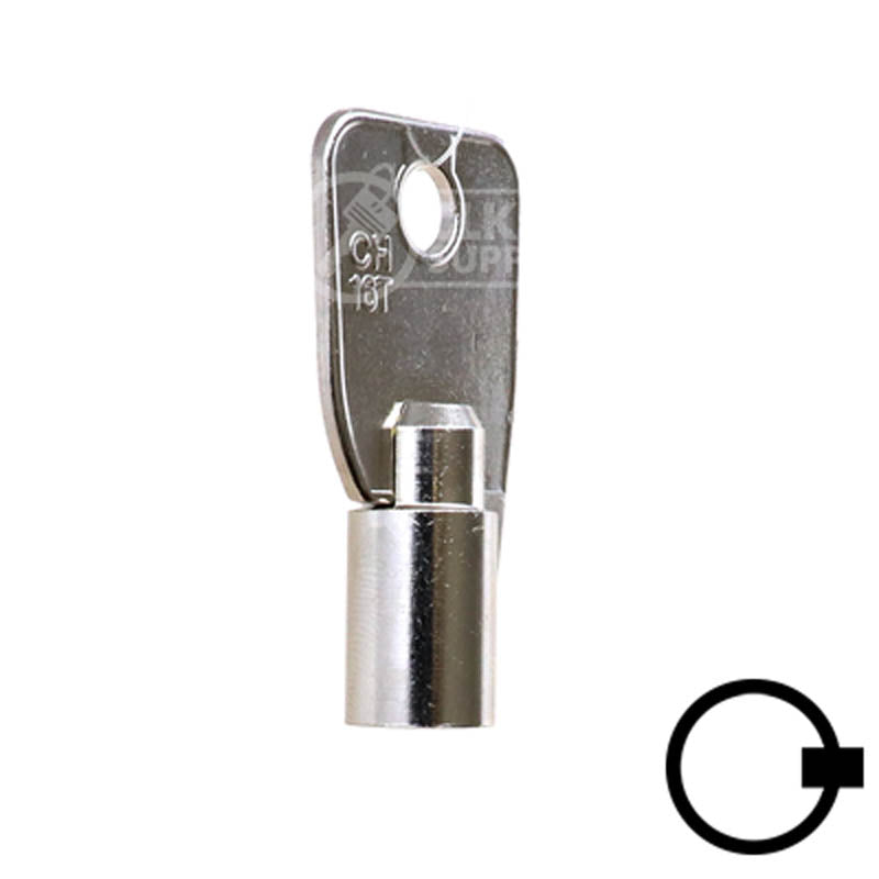 1136S Small Ace Tubular Key Flat Steel-Bit-Tubular-Key Ilco