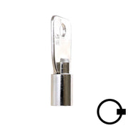 1136S Small Ace Tubular Key Flat Steel-Bit-Tubular-Key Ilco