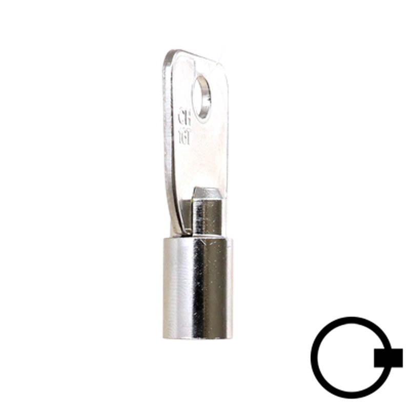1136S Small Ace Tubular Key Flat Steel-Bit-Tubular-Key Ilco