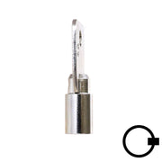 1136S Small Ace Tubular Key Flat Steel-Bit-Tubular-Key Ilco