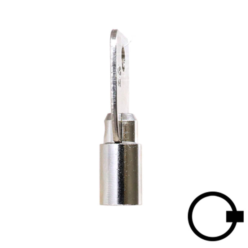 1136S Small Ace Tubular Key Flat Steel-Bit-Tubular-Key Ilco