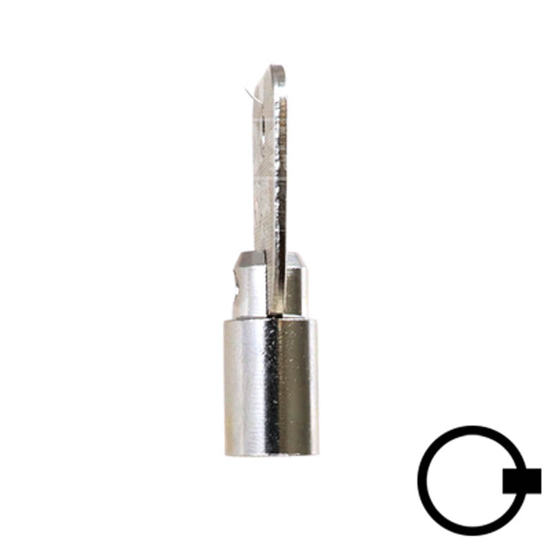 1136S Small Ace Tubular Key Flat Steel-Bit-Tubular-Key Ilco