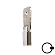 1136S Small Ace Tubular Key Flat Steel-Bit-Tubular-Key Ilco