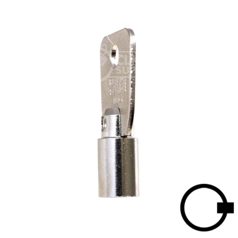 1136S Small Ace Tubular Key Flat Steel-Bit-Tubular-Key Ilco