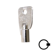 1136S Small Ace Tubular Key Flat Steel-Bit-Tubular-Key Ilco