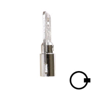 1136S Small Ace Tubular Key Flat Steel-Bit-Tubular-Key Ilco