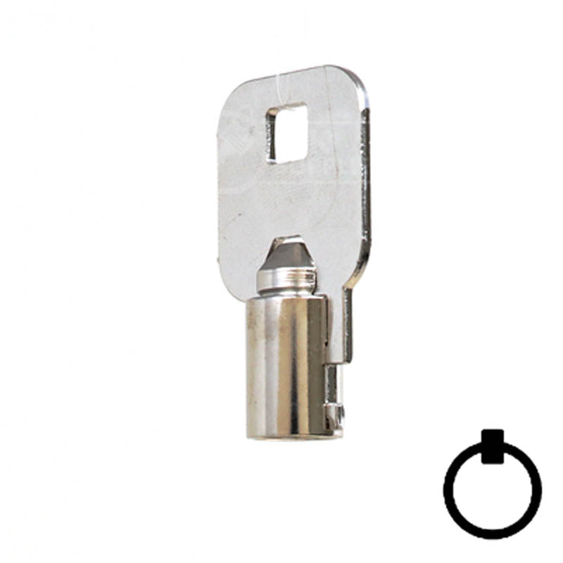 1137S Chicago Tubular Key Flat Steel-Bit-Tubular-Key Ilco