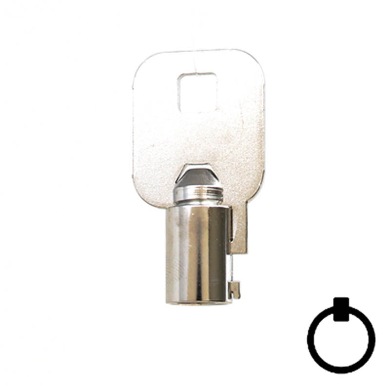 1137S Chicago Tubular Key Flat Steel-Bit-Tubular-Key Ilco