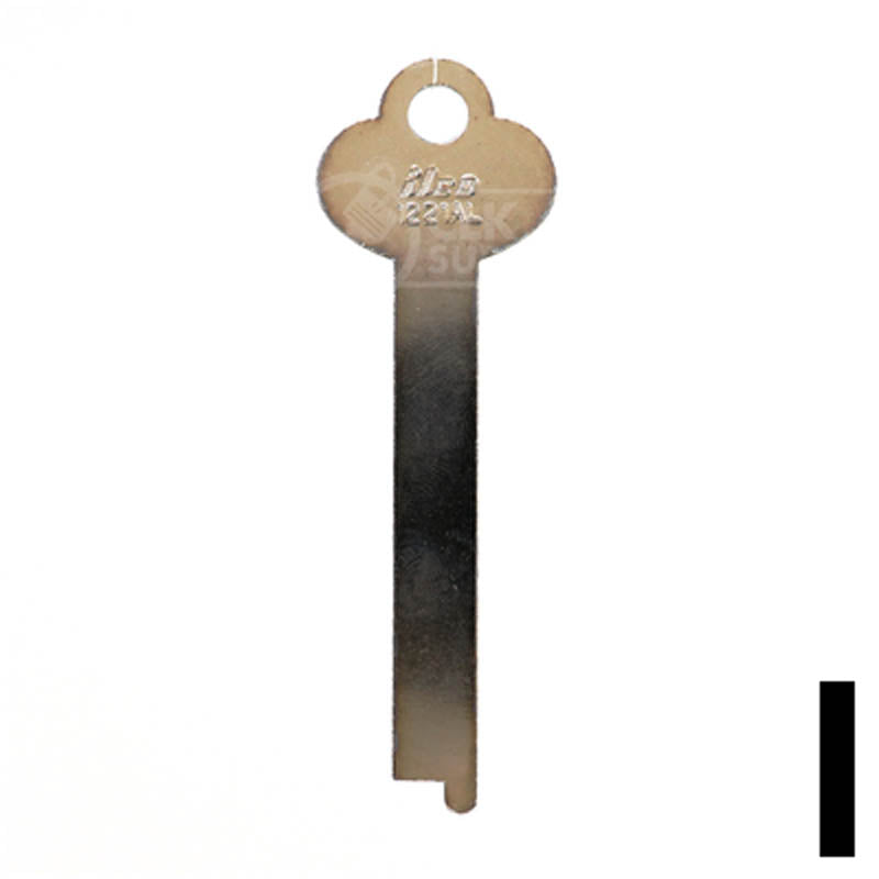 1221AL Flat Steel Key Flat Steel-Bit-Tubular-Key Ilco