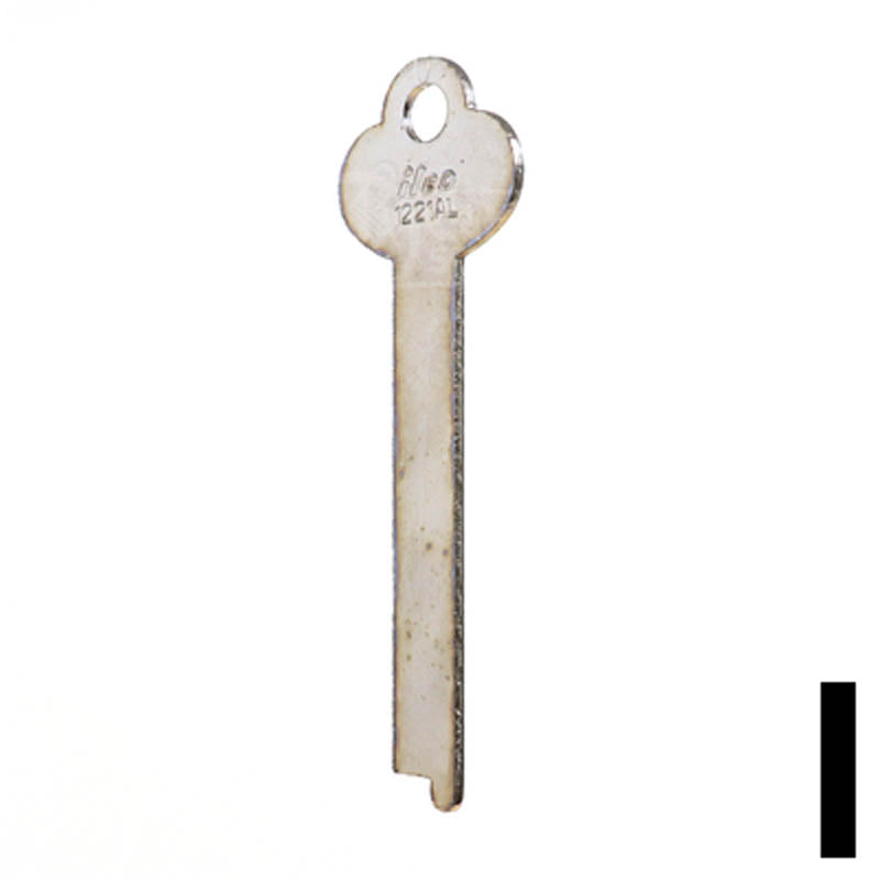 1221AL Flat Steel Key Flat Steel-Bit-Tubular-Key Ilco