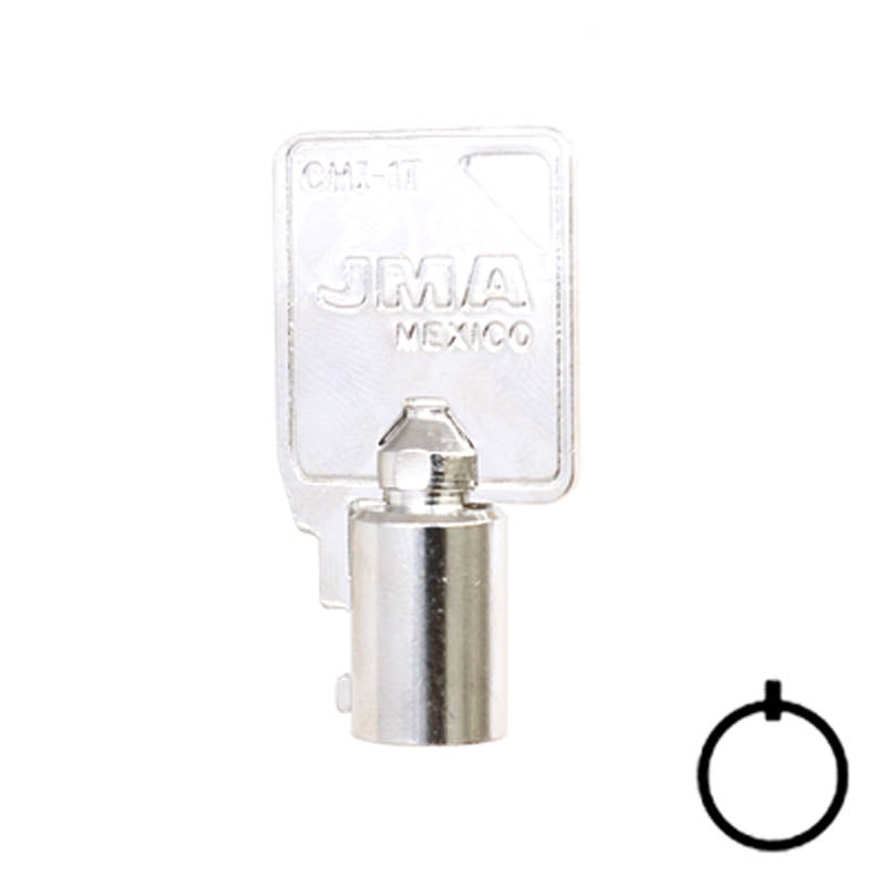 137B , 1137B Ace Tubular Key Flat Steel-Bit-Tubular-Key JMA USA