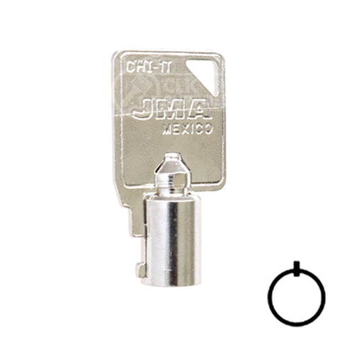 137B , 1137B Ace Tubular Key Flat Steel-Bit-Tubular-Key JMA USA