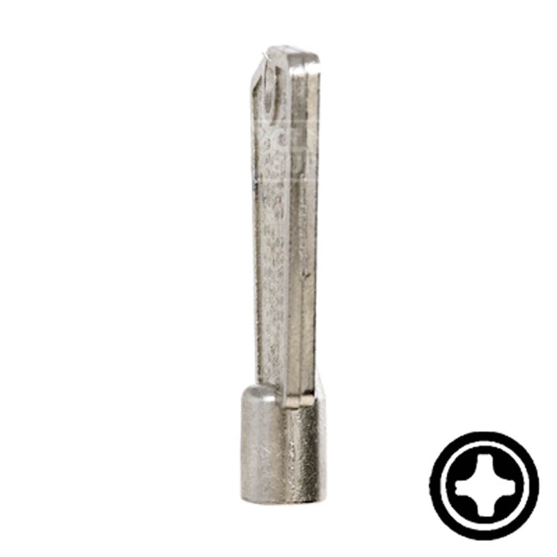 CompX "Cross" Freezer Key Flat Steel-Bit-Tubular-Key Compx Security