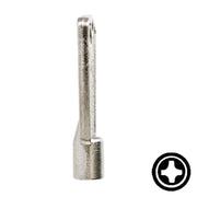 CompX "Cross" Freezer Key Flat Steel-Bit-Tubular-Key Compx Security