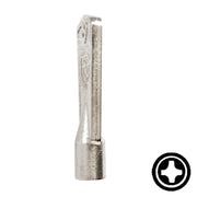 CompX "Cross" Freezer Key Flat Steel-Bit-Tubular-Key Compx Security