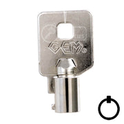 CompX Fort GEM OEM Tubular Key Blank (137) Flat Steel-Bit-Tubular-Key Compx Security
