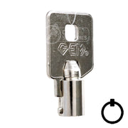 CompX Fort GEM OEM Tubular Key Blank (137) Flat Steel-Bit-Tubular-Key Compx Security