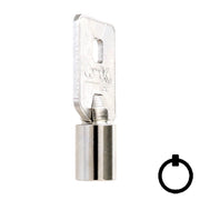 CompX Fort GEM OEM Tubular Key Blank (137) Flat Steel-Bit-Tubular-Key Compx Security