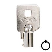 CompX Fort GEM OEM Tubular Key Blank (137) Flat Steel-Bit-Tubular-Key Compx Security
